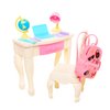 ENOCHT 19 Pcs Girl Doll School Accessories Mini Doll Backpack Mini Desk Lamp Laptop Mini Globe Glasses and Headset for 11.5 Inch Doll School Playset