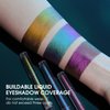 Jolilab Metallic Liquid Chameleon Eyeshadow, Multi-Dimensional Eye Looks, Long-lasting Holographic Glitter Multichrome Eyeshadows Makeup (#Peacock+Wonder+Ember)
