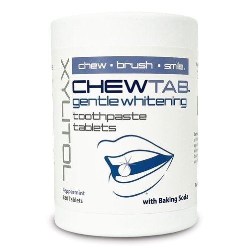 Weldental Chewtab Gentle Whitening Toothpaste Tablets 180 Count Refill (Peppermint)