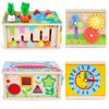Toddlers Montessori Toys for 3 Year Old Boys Girls, Wooden Baby Tissue Box Toys for Ages 3-4 Kids, Activity Cube|Sensory Toys for Toddlers 3-4, Halloween Christmas Birthday Gifts for 36+ Months