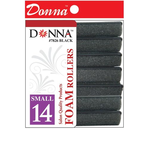 DONNA Foam Rollers Foam Hair Rollers Hair Curlers Hair Clips for Hairdressing Styling Heatless Hair Curler (5/8"(D) SMALL)