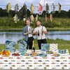 170PCS Gone Fishing Party Decorations Fishing Birthday Party Decorations Include Plates, Cups, Cutlery, Banner, Tablecloth for Ofishally One Birthday Decorations, Serve 24