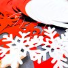 Christmas Party Decorations Foil Hanging Ceiling Swirls (30Pcs Fully-Assembled) Reindeer Bell Christmas Tree Snowflake Swirls for Porch Home House Bar, Christmas Holiday Supplies Decorations
