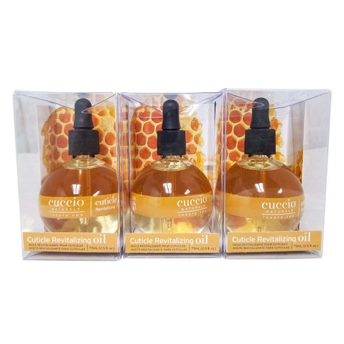 Cuccio Revitalize Cuticle Oil, Milk and Honey,Super-Penetrating - Nourish, Soothe & Moisturize 2.5 Ounce (3)