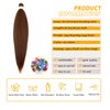 Braiding Hair Pre Stretched for Women Hair Extensions Box Braids Soft Synthetic Knotless Yaki Texture Hot Water Setting Braid Brown (24inch 3Packs)