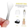 OHPHCALL 2pcs makeup spatula facial skin care products metal spatula beauty spatula skincare spoon beauty scoop facial spatula product spatula cream spoon Stainless steel make up