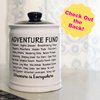 Travel Essentials Piggy Bank & Candy Jar - Our Adventure Fund Travel Vacation Money Jar - Ideal Gift for Men & Women, Bedroom Decor, Beach, Cruise & Roadtrip Essentials