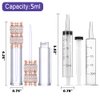 AMORIX 50 Pack Pearl Diamond Lip Gloss Tubes with Wand 5ml Empty Lip Gloss Containers Cute Lipgloss Bottles Crystal Lip Gloss Supplies Kit + 3pcs Syringes + Labels for DIY Lip Gloss Base