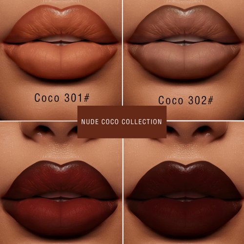 MAEPEOR Semi Matte Lipstick Creamy Natural Nude Lipstick Moisturizing and Smooth Lip Combo Set for All Skin (Color 303)