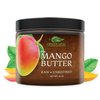 Raw Unrefined Mango Butter | Body Butter for Dry Skin | Mango Body Butter for Women & Men| Rich in Vitamin C Vitamin E & Vitamin A | Facial Cleanser |Use DIY with Shea Butter Cocoa Butter or Aloe Vera