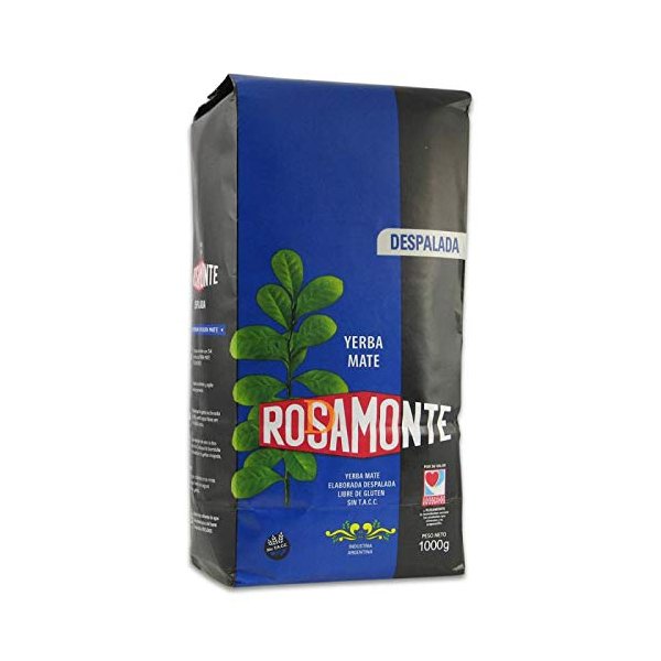 YERBA MATE-1 kilo/2.2 lb, Rosamonte Despalada Without Stems 2.2 lb/1 kilo