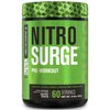 Jacked Factory NITROSURGE Pre Workout Supplement - Endless Energy, Instant Strength Gains, Clear Focus, Intense Pumps - Nitric Oxide Booster & Preworkout Energy Powder - 60 Servings, Arctic White