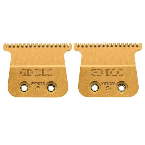 Vallnel Replacement DLC Blade Compatible with BaBylissPRO Outlining Hair Trimmers (FX787) and LoPROFX Trimmers (FX726)，2 PACK (GOLDEN 2 PACK)