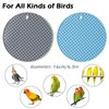 Jevnd 2Pcs Bird Foraging Toys Puzzle, Bird Slow Feeder Mats, Interactive Parrot Foraging Toys to Increase Feeding Time, Bird Enrichment Toys for Parakeet, Cockatiel, African Grey, Conure, Budgies