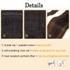 OMGREAT 28 Inch Clip in Ponytail Extension Wrap Around Straight Synthetic Hair Extensions for Women (Dark Brown Mix Light Auburn)