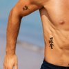 Chinese Characters Temporary Tattoos 50+ Designs,Black Letter Tattoos Easter,Realistic Word Long-lasting Waterproof and Sexy Fake Tattoo Christmas Gift