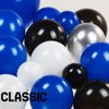 FROUFING Royal blue and black white silver balloon Garland arch Arch Kit 119 PCS with star balloons for boy baby shower Class of 2024 graduations decorations man Birthday Party supplies