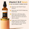 YEOUTH Vitamin C Face Serum with Hyaluronic Acid, Vitamin C Serum for Face, Vitamin C for Face Targets the Appearance of Dull Spots, Face Serum for Women and Men 1oz