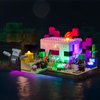 Brickshining LED Lighting Compatible with Lego The Axolotl House 21247, Light Kit Compatible with Lego 21247, Giving Light to Model, NOT Included The Model Set（Standard Version）