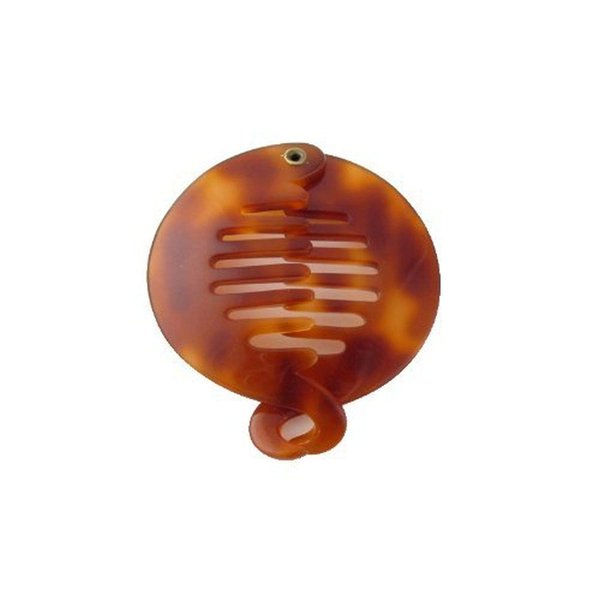 Speert Swiss Round Hair Clip Ponytail Holder Tortoise Havana Brown Women Clincher Banana Combs Long Straight Curly Thick