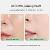 200 Sheets Oil Blotting Paper with Mirror, Puff, and Refill Pack – Face Oil Absorbing Sheets for Oil Control and Makeup Touch-Ups (200 Sheets)