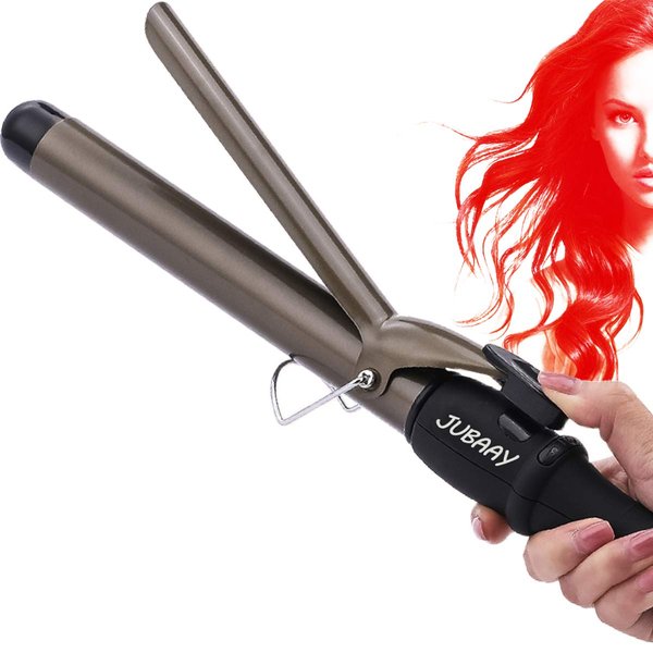 JUBAAY Hair straightener or curling iron, dual-purpose professional ceramic flat iron, automatic shut-off portable hair care bar, convenient styling, suitable for all kinds of hair