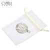 Camila Paris CP2338 3.25 inch French Banana Clip Hair Comb, Round Beige Girls Ponytail Holder Interlocking Banana Combs For Volume Thick Hair. Fashion Styling Hair Accessories for Women Made in France