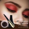 Adurello Cushion Brow Pomade Waterproof Long Lasting Eyebrow Tinted Cream Highly Pigmented Eyebrow Pomade for Natural Brows Shaping Makeup (dark brown)