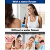 Cordless Water Flosser for Teeth Professional Water Teeth Cleaner Picks Dental Oral Irrigator with 3 Modes & 4 Jet Tips for Braces Gums, IPX7 Waterproof, 300ml Detachable Tank for Home Travel (Black)