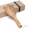 Bamboo Hair Brush Combetter, Natural Brush to Soften&Improves Hair Texture - Soothing Massage to Improve Dandruff Eco-Friendly Comb for All Hair Types