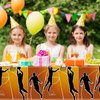 durony 3 Pieces Basketball Tablecloth Disposable Basketball Table Cover Plastic Rectangular Tablecloth for Basketball Party Sports Theme Birthday Party Supplies Decorations, 108 x 54 Inches