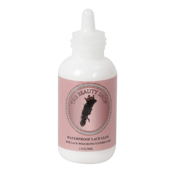 Strong Hold Lace Front Wig Glue Adhesive Waterproof- 1.3oz - Invisible Bonding Hair Glue for Weave Toupee Hair Replacement System (Golden Top)