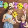 Max Fun 302pcs Easter Foam Stickers Set DIY Crafts Egg Bunny Chick Easter Decorations for Kids Crafts Party Favors Supplies Easter Craft Kits for Kids (Easter Egg+Bunny+Chicks)