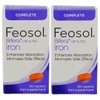 Feosol Original Iron Supplement Tablets, Non-heme, 325mg Ferrous Sulfate (65mg Elemental Iron) per Iron Pill, 1 Per Day, 30 Count(Pack of 2, Total 60 Count), for Energy and Immune System Support