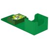 Ultimate Guard Sidewinder 100+, Deck Box for 100 Double-Sleeved TCG Cards, Green, Magnetic Closure & Microfiber Inner Lining for Secure Storage