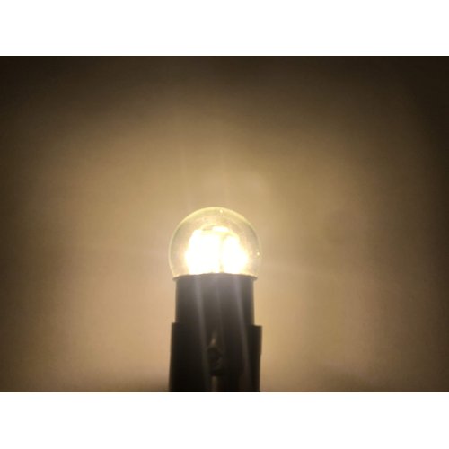 Aero-Lites.com #90 Miniature Bulb LED Replacement | 12/14 Volt AC/DC | Base Style: BA15D | Replaces Filament Bulbs: #90, 68, 96, 1178 (Warm White; 1-Pack)