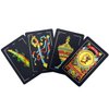 Spanish Playing Cards, Original Spanish Cards Games, Briscas Cards Puerto Rico, Original Spanish Deck of Cards, Mexican Playing Cards [Luxury Black-Gold Foil Classic] [PVC Waterproof] (1 Pack)