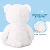 Tezituor White Teddy Bear Stuffed Animal, Cute 18 inch Stuffed Teddy Bear for Girlfriend Kids, Soft Plush Bear Stuffed Animal Valentine's Christmas Birthday Gifts