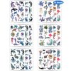 210Pcs Under the Sea Party Temporary Tattoos - Under The Sea Party Favors, Under the Sea Party Decorations, Whale Jellyfish Octopus Tattoo, 18 Sheets