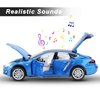 SASBSC Toy Cars Model S Die Cast Metal Model Cars with Door Open Light and Sound Pull Back Car Toys for Boys and Girls 3-12 Years Old