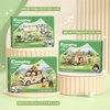 MEIEST Camping Building Blocks Set,Holiday Camper Collection Particle Construction Building Bricks Toy,Home Decor (Picnic)