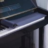 Mooson Piano Keyboard Anti-Dust Cover High Technology Fabric Key Cover Cloth Fit For Upright Piano, Electric Piano & Grand piano (Dark blue) (Dark blue)