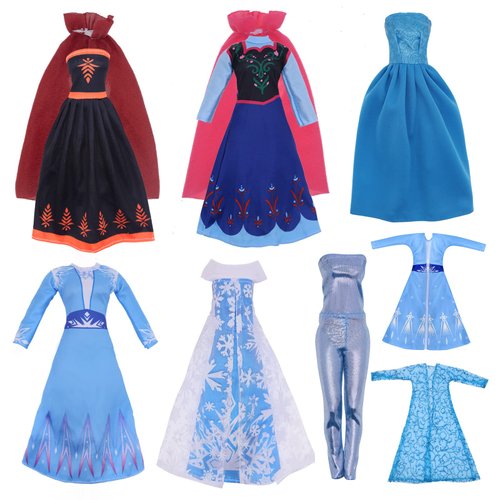 11.5 inch Doll Clothes - Toys for Girls, Snow Dress for 11.5 inch Doll Clothes - Doll 6 Sets Classic Dresses - Doll Party Gown Girls Gift