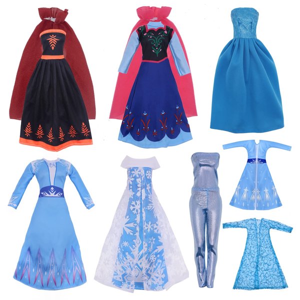 11.5 inch Doll Clothes - Toys for Girls, Snow Dress for 11.5 inch Doll Clothes - Doll 6 Sets Classic Dresses - Doll Party Gown Girls Gift