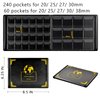 Coin Collection Supplies Holder Book for Collectors, 300 Pockets Coin Collection Organizer Storage Box Case Album for 20/25/ 27/30/ 38mm Coins- Black