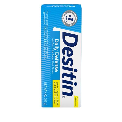 Desitin Daily Defense Baby Diaper Rash Cream with Zinc Oxide to Treat, Relieve & Prevent diaper rash, 4 oz