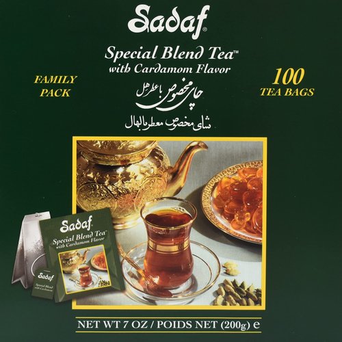 Sadaf Cardamom Tea Bags | Special Blend Cardamom Ceylon Black Tea | Quicktea Product harvested in...