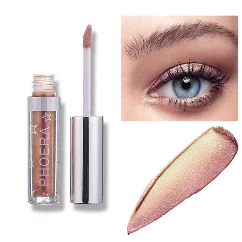 Glitter Eyeshadow Shiny Liquid Eyeshadow Liquid Eyeliner, Long Lasting Quick-Drying Opaque Gel-Based Formula Multi-Dimensional Eye Looks Eye Shadow Set, Gift for Girls and Women (A12)