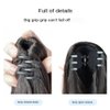 Leadigol Claw Clip Ponytail Hair Extension,Long Wavy Pony Tail for Black Women Synthetic Natural Hair Extension Ponytail with Bowknot Ponytail Clip in Hair Extensions Hairpiece