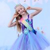 CIEHER Mermaid Birthday Decorations, Mermaid Crown and Birthday Sash for Girls Mermaid Headband Girls Seashell Crown for little Mermaid Party Decorations